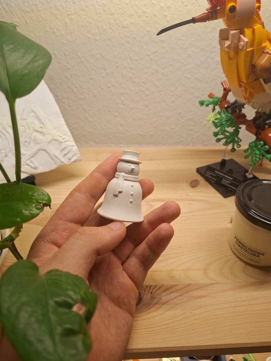 Mini-Schneemann mit Zylinder
